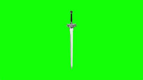 Chroma Key Sword Free Footages On A Green Background Transitions