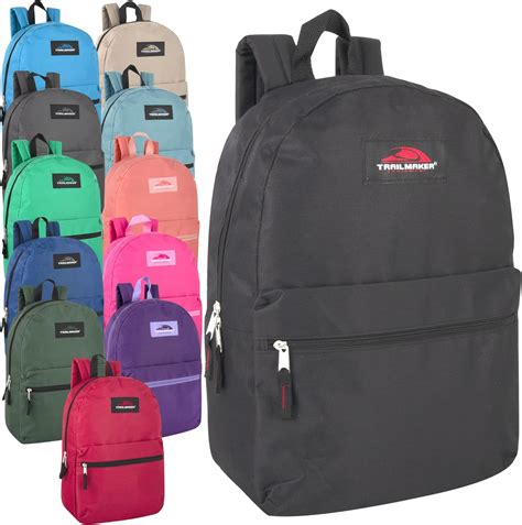 Buy 24 Pack Trail Maker Classic Backpacks In Bulk Wholesale Back Packs