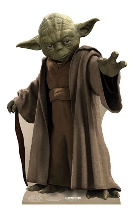 Lifesize Cardboard Cutout Of Yoda Buy Star Wars Cutouts And Standees At