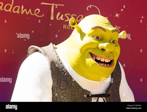 Los Angeles Usa Sep 28 2015 Shrek In The Madame Tussauds Hollywood