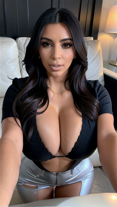 Kim Kardashians With Massive Cleavage Banananutbread