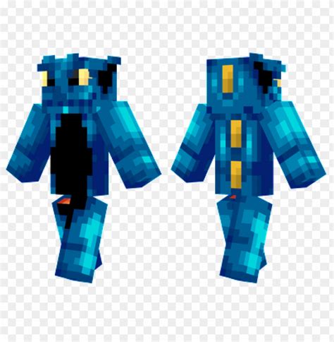 Free Download Hd Png Minecraft Skins Blue Dragon Skin Png Image With