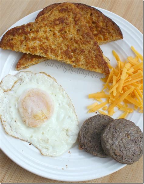 Savory French Toast Sandwich With Sausage And Egg