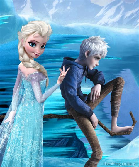 Princess Elsa And Jack Frost Frozen Fan Art 35801999 Fanpop