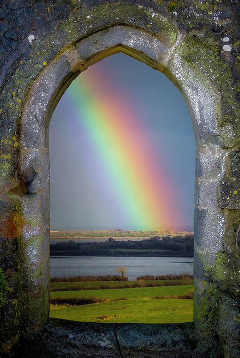 Spring Rainbow Over Irelands Shannon Estuary Photograph By James Truett