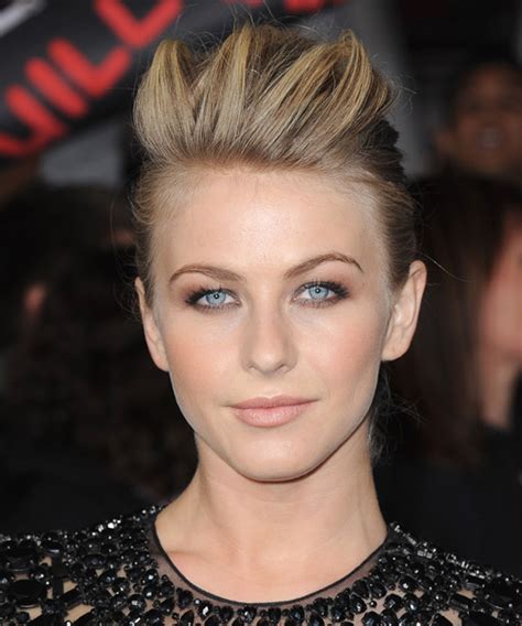 Carter world tour hosted by boohoo.com. Julianne Hough Long Straight Casual Updo Hairstyle - Dark ...