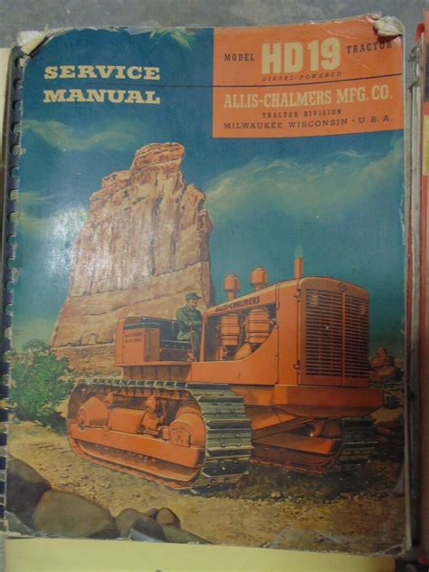 Allis Chalmers Hd19 Tractor Service Manual Used Equipment Manuals