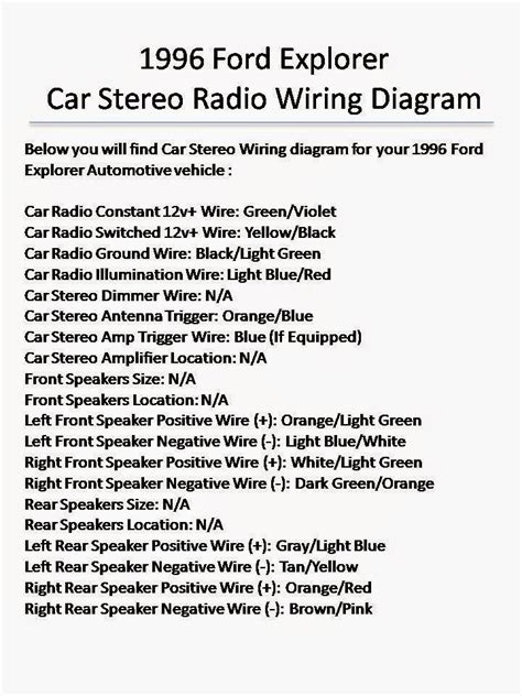1996 B 4000 Car Stereo Wiring Diagram