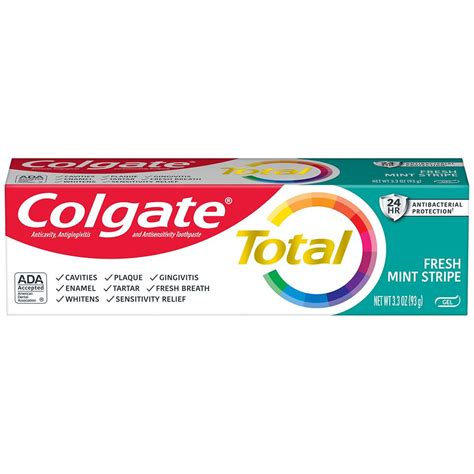 Colgate Total Toothpaste Gel Fresh Mint Stripe Walgreens