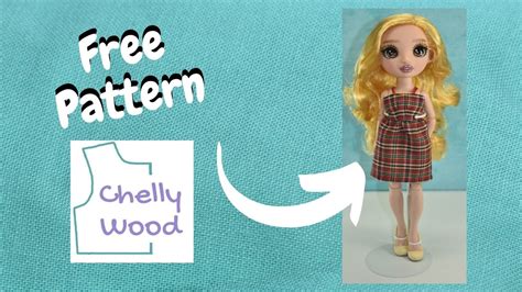 Free Doll Clothes Patterns Rainbow High Dress Sewing Tutorial Youtube