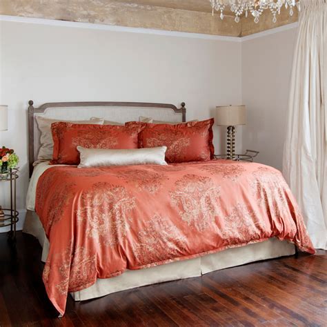 Tour her bedroom and shop her bed threads bedding bundle of pink clay, terracotta and rust. St. Geneve Fiorella Terracotta Sheet Sets & Duvet Covers ...