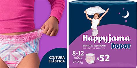 Chollo Pack De 52 Pañales Dodot Happyjama Antifugas Para Niñas Por Sólo