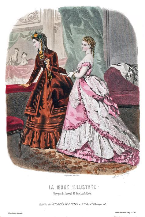 1869 La Mode Illustrée Victorian Era Fashion 1870s Fashion Ancient