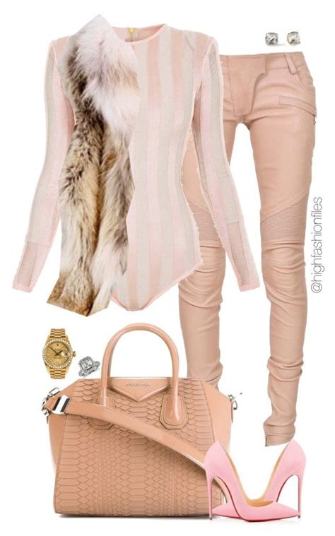 Pink By Highfashionfiles Liked On Polyvore Featuring Balmain