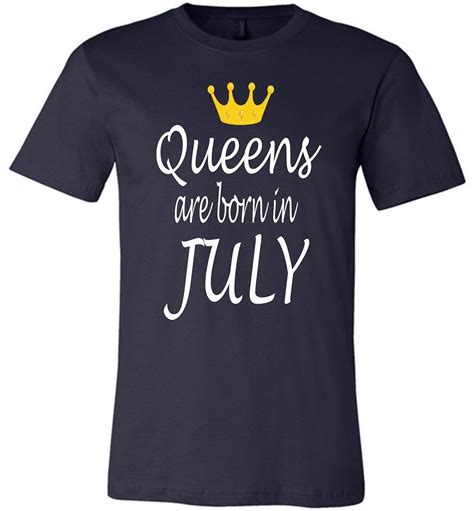 Queens Are Born In July Unisex T Shirt 4257 Jznovelty