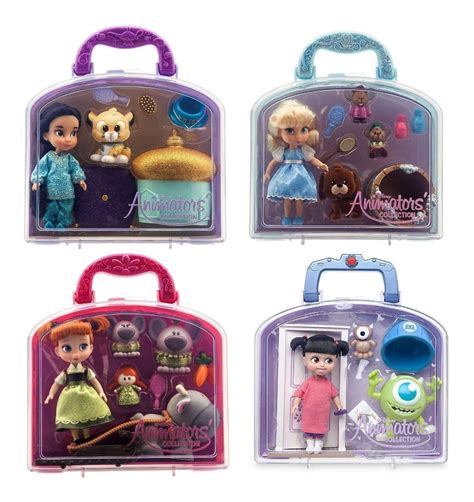 Disney Animators Collection Mini Doll Playset 4 Muñecas Envío Gratis