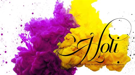 Hd Holi Wallpaper With Yellow And Purple Color Hd Wallpapers