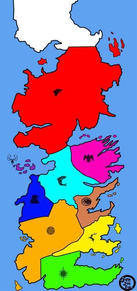 Westeros Map By Jimjimfuria1 On Deviantart