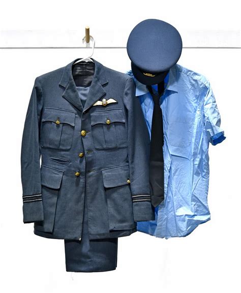 Sold Price Wwii British Royal Air Force Service Uniform Including Cap