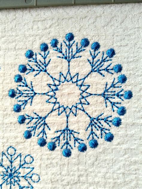 Snowflakes Stars Embroidery Set 9 Designs 4x4 Instant