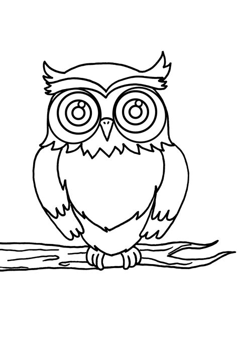 Owl Animals Printable Coloring Pages