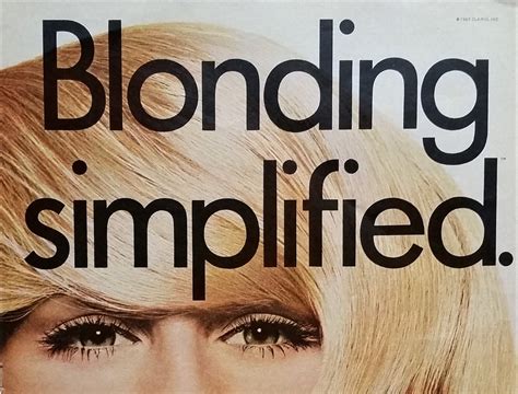Blondes Blonding Hair Lightener Clairol Womens Fashion Ad Etsy How To Lighten Hair Blonde
