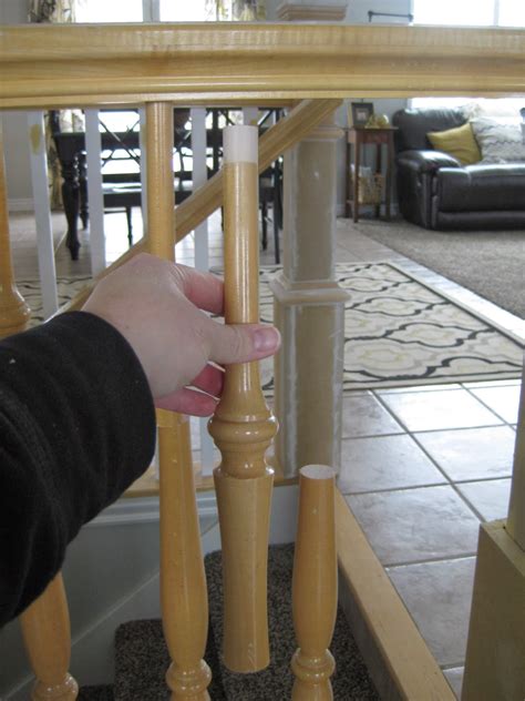 Mostly because we considered for a long time tearing the whole thing out and building new chunky cratfsman style newel posts, maybe adding iron spindles, possibly tearing out the. TDA decorating and design: DIY Stair Banister Tutorial ...