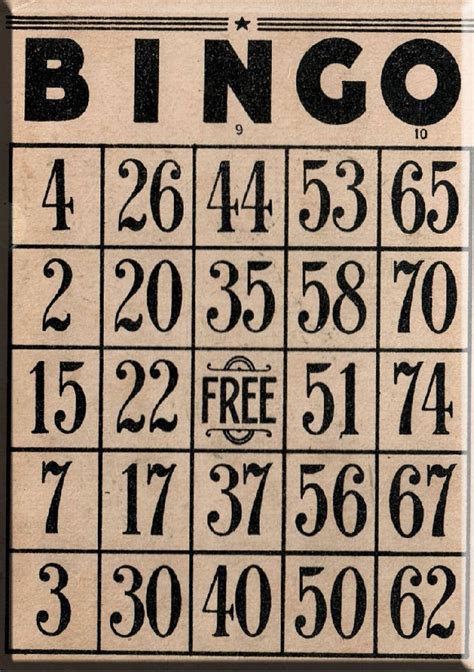 88 Best Vintage Bingo Images On Pinterest Bingo Cards Card Crafts