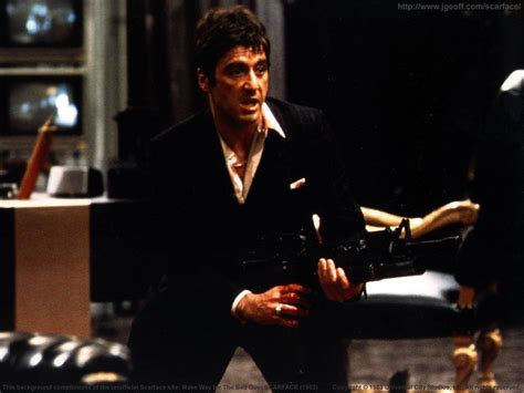Download Scarface Tony With A Gun Wallpaper