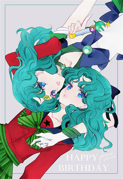 Kaiou Michiru And Sailor Neptune Bishoujo Senshi Sailor Moon Drawn By