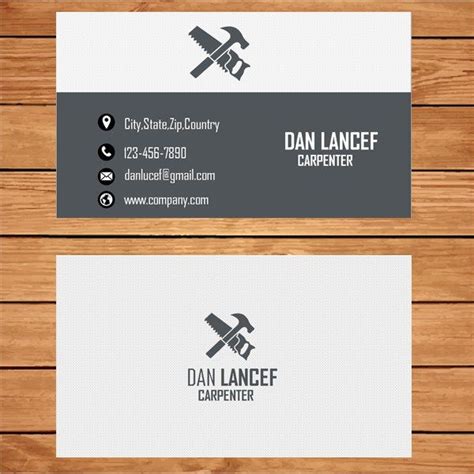 Business Cards For Carpenters Arts Arts