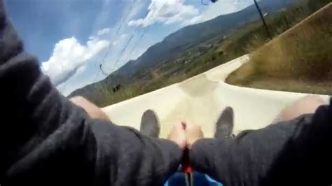 The Howler Alpine Slide In Steamboat Springs Colorado Youtube