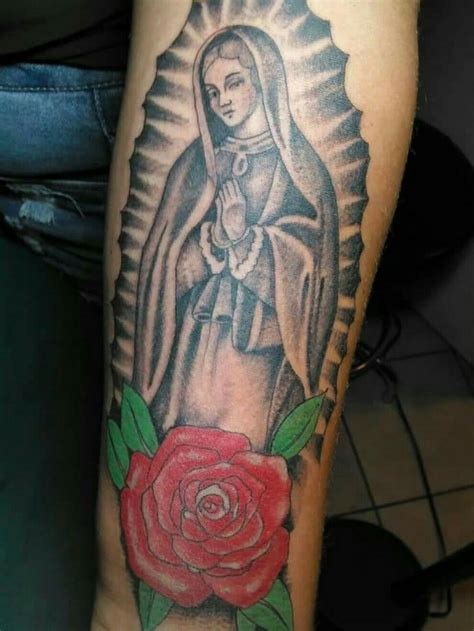 Top 72 Virgen De Guadalupe Tattoo With Roses Ineteachers
