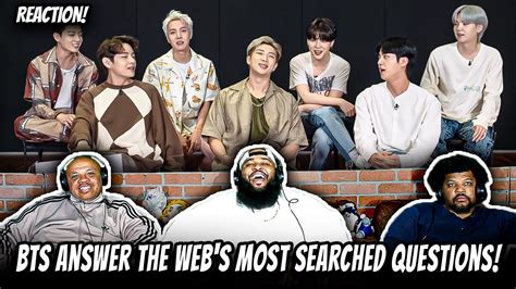 Bts Answers The Internets Most Asked Questions Reaction Youtube
