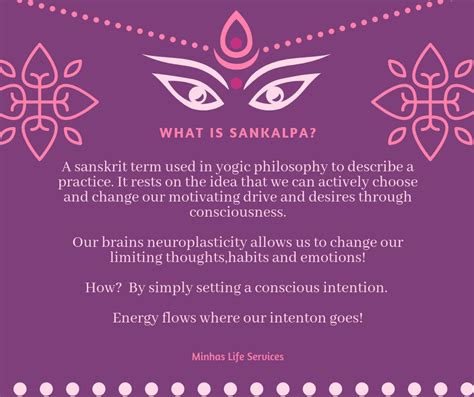 What Is Sankalpa — Minhas Life Services