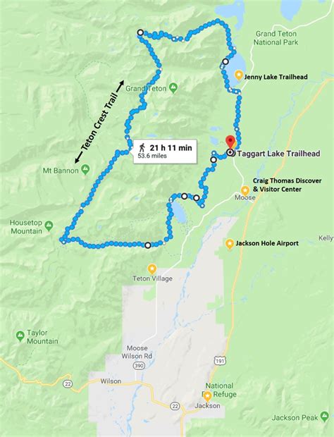 Teton Crest Trail Grand Teton National Park 48 Mile Loop