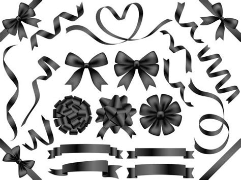 Black Ribbon Vector Art Icons And Graphics For Free Download