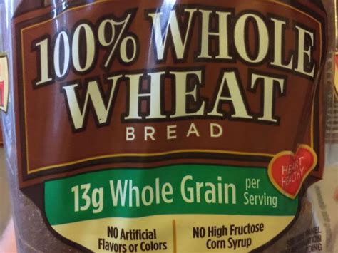 Nutrition Facts For 100 Whole Wheat Bread Besto Blog