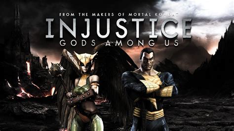 Injustice Gods Among Us Hawkgirl Vs Black Adam Gameplay Youtube