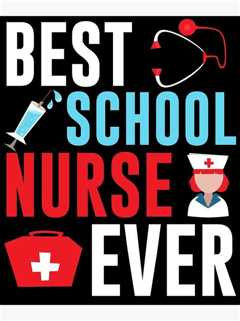 Best School Nurse Ever T Shirt Womens Canvas Print For Sale By