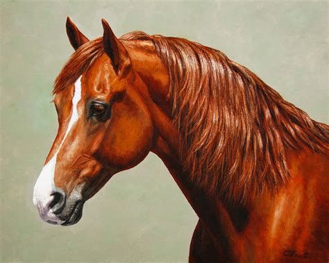 Morgan Horse Flame Mirrored Painting By Crista Forest