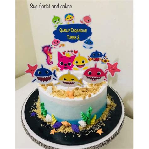 Baby Shark Edible Cake Image Wiki Cakes