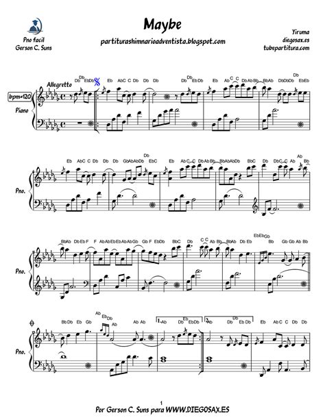 diegosax Estudio fácil para piano 2 Partitura para Piano Fácil y