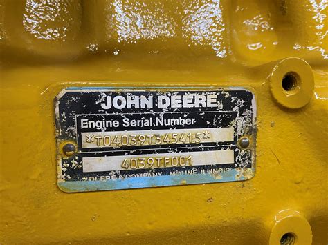 John Deere 4039t Engine For Sale Opa Locka Fl 4039t