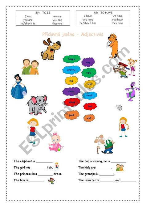 Adjectives Exercises For Kids