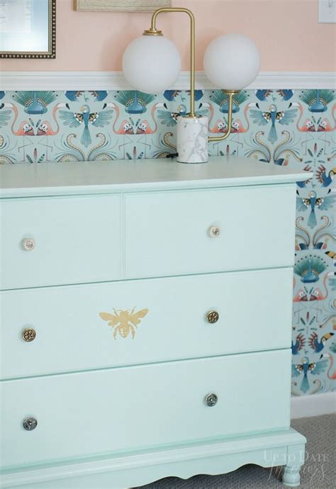 Deck out your space with nightstands, dressers and headboards. The Easy Way to Paint a Dresser Mint without Sanding | Up ...