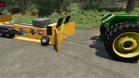Tractor Pulling Sled V1000 Ls22 Farming Simulator 22 Mod Ls22 Mod