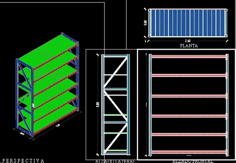 Heavy Shelf Module DWG Block For AutoCAD Designs CAD