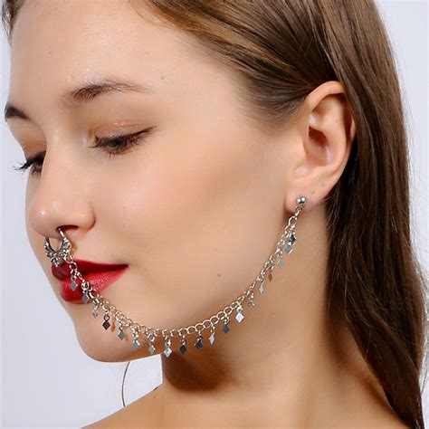 Fashion Piercing Nose Ring Unique Personalized Punk Style Nose Clip