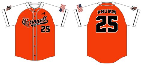 2021 Grinnell Tigers Custom Traditional Baseball Jerseys